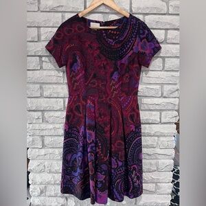 Donna Morgan dress floral short sleeve sz 6